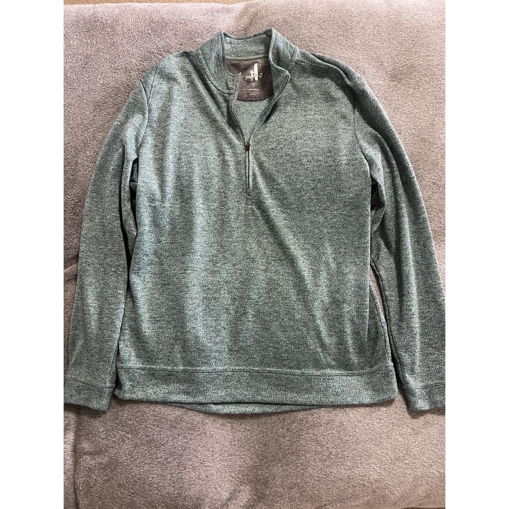 Johnnie O Quarter Zip Pullover Mens Large Green Heather Performance Golf‎